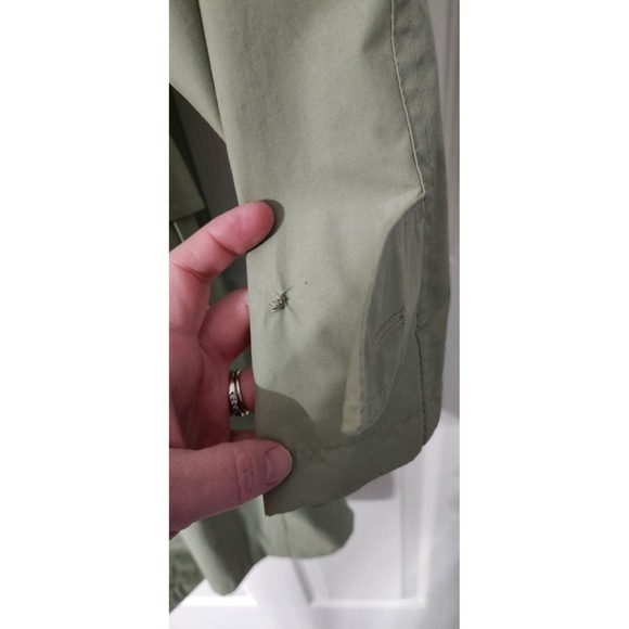 Vintage London Fog Maincoats Women's Green Trench Coat Jacket sz 8P - Picture 4 of 8